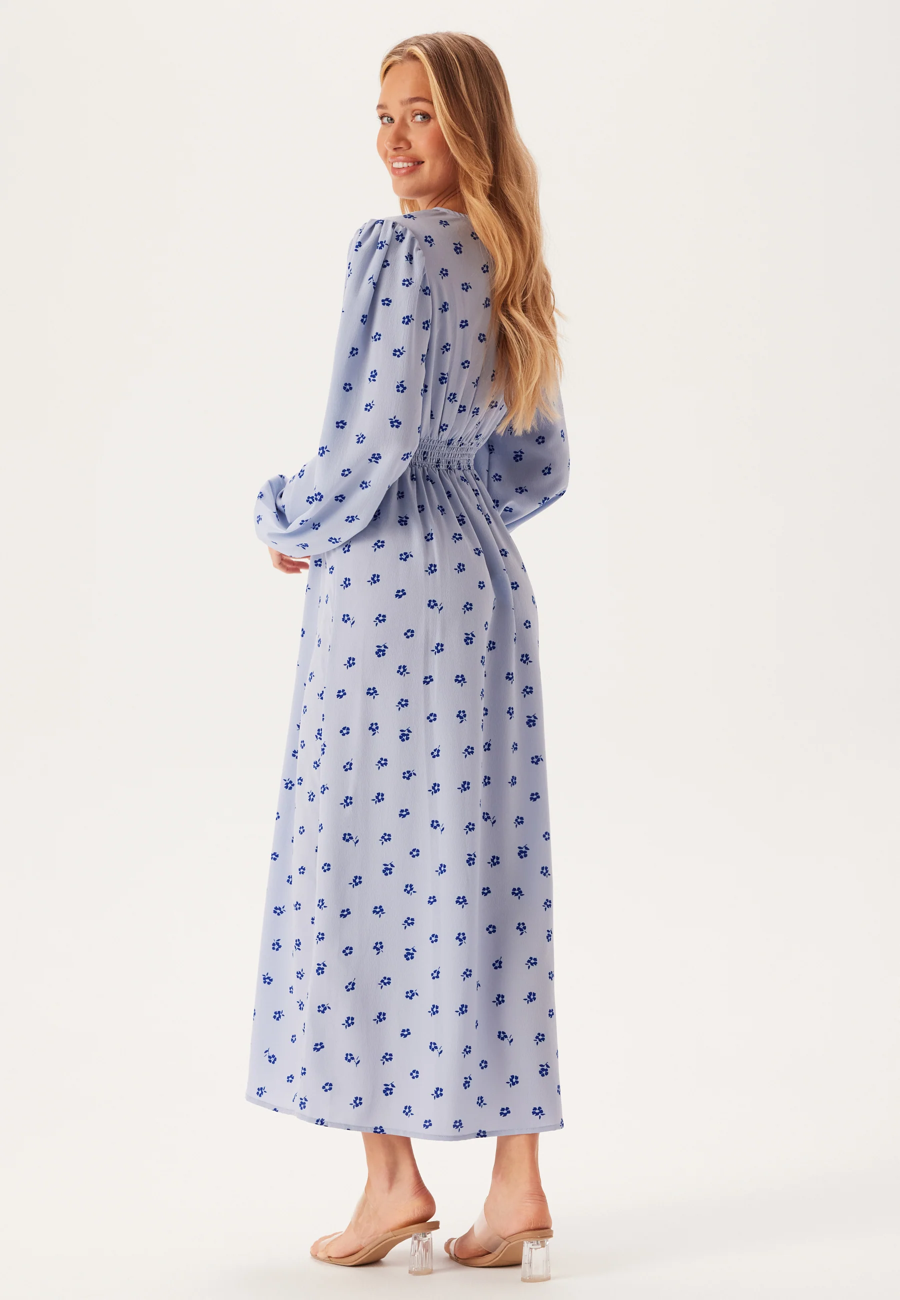 Balloon Sleeve Maxi Dress - Image 3