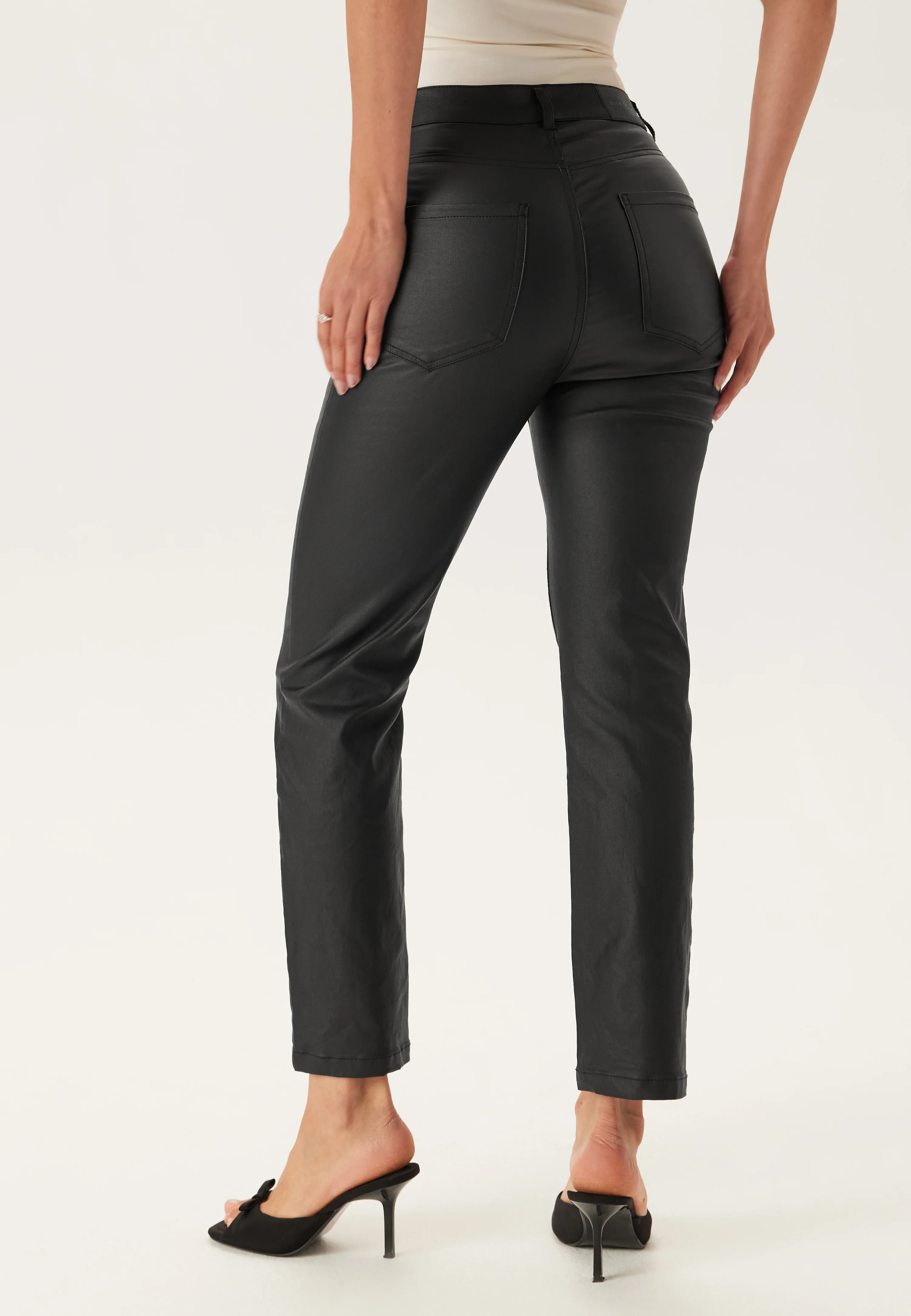 Straight Leg Coated Jeans - Image 3